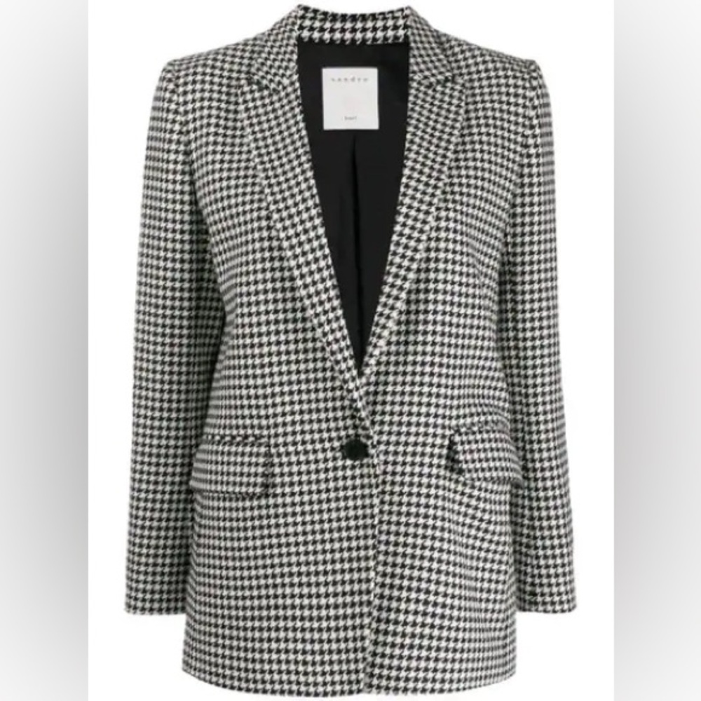 Sandro Houndstooth Blazer